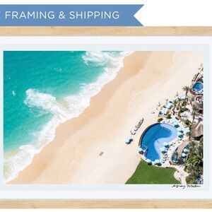 Gray Malin Framed Aerial Beach Ocean Photograph